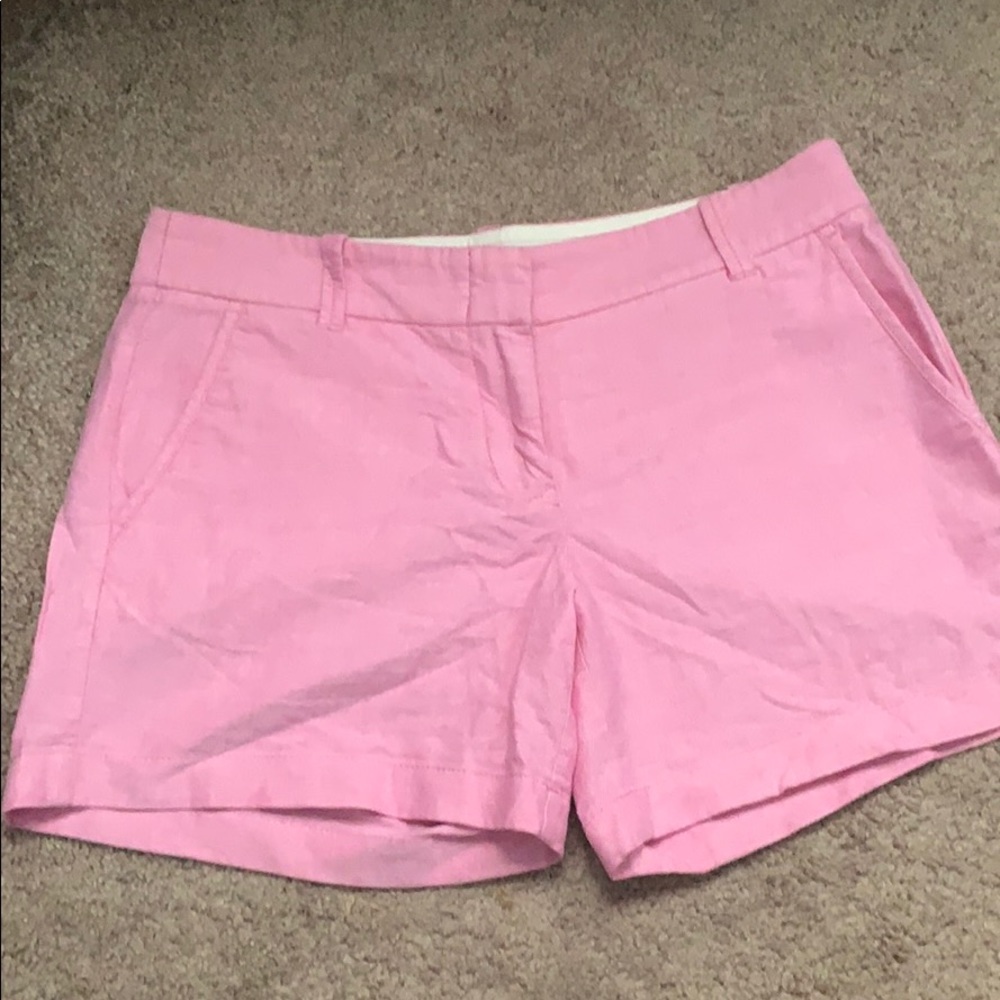 Pink J.Crew City Fit Shorts